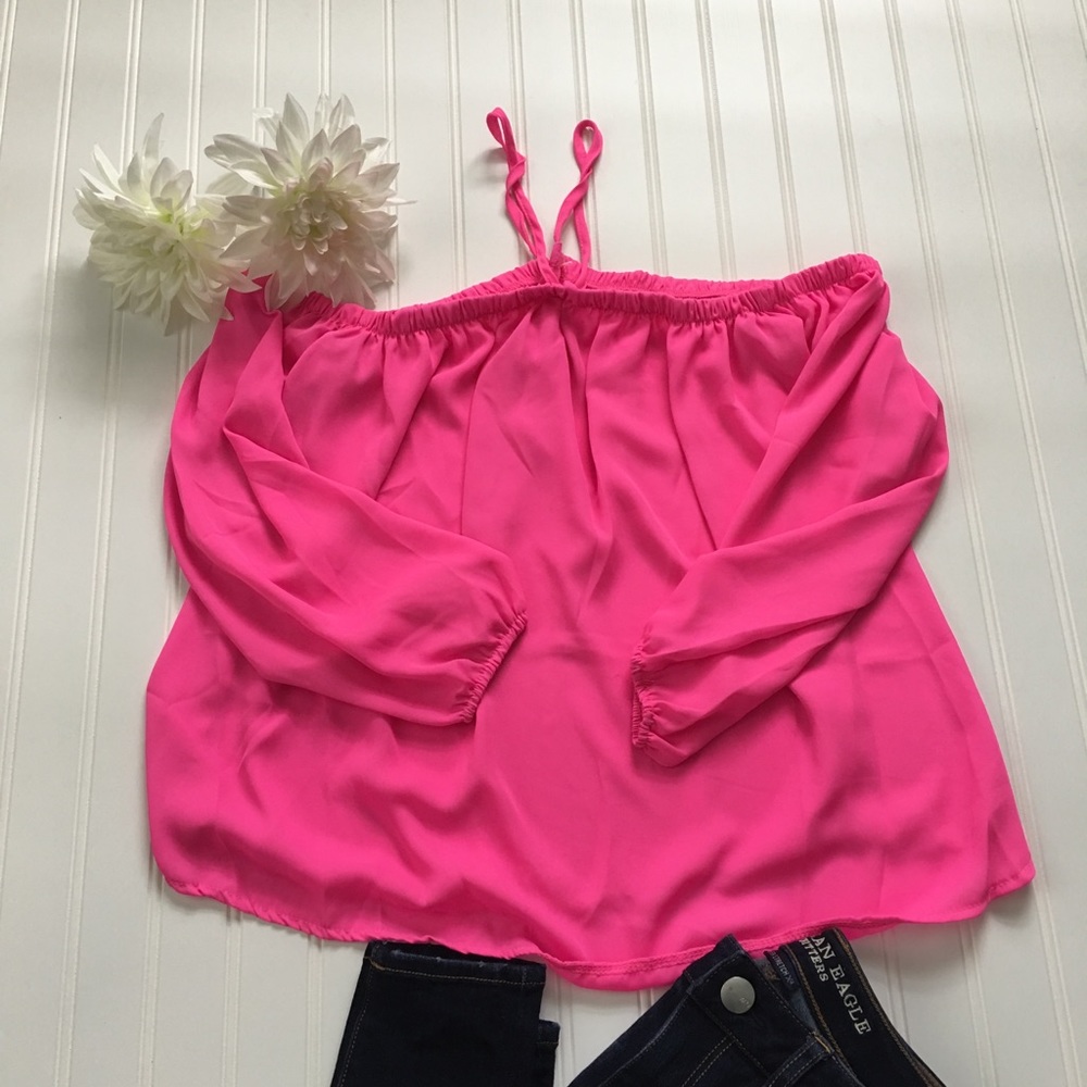 Off shoulder long sleeve blouse - Picture 6 of 8